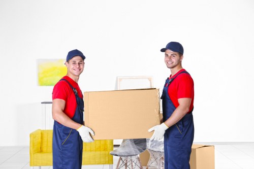 Removal van and moving boxes for a Gallows Corner home move