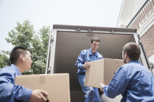 Man and van vehicle ready for a local move in Gallows Corner