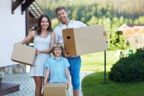 Professional removal van for furniture and household items