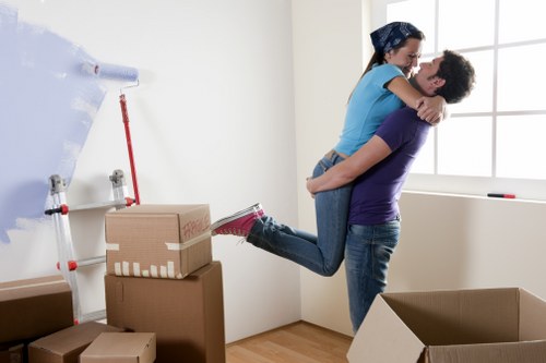 Professional movers loading household items for a Gallows Corner house removal