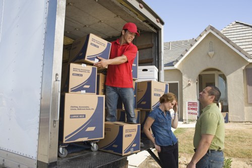 Unpacking boxes in a new Gallows Corner home after moving day