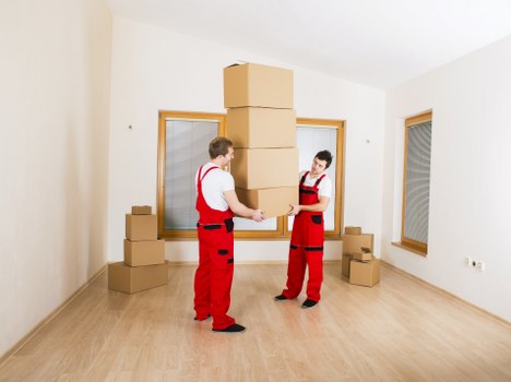 Furniture and boxes loaded into a moving truck for a Gallows Corner move